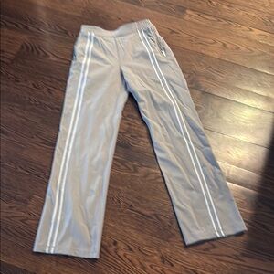 lululemon athletica Gray Joggers with White Side Stripes